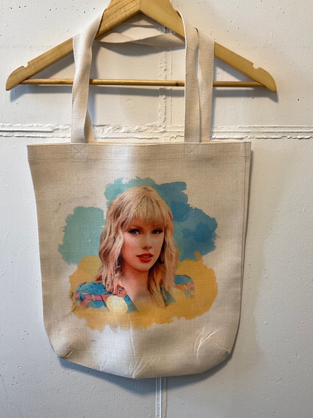 Taylor Swift Cream Canvas Tote